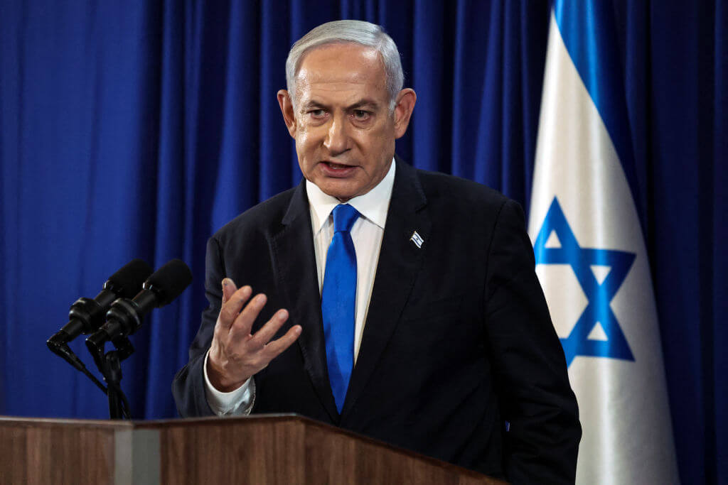 Israeli Prime Minister Benjamin Netanyahu on July 13, 2024. 