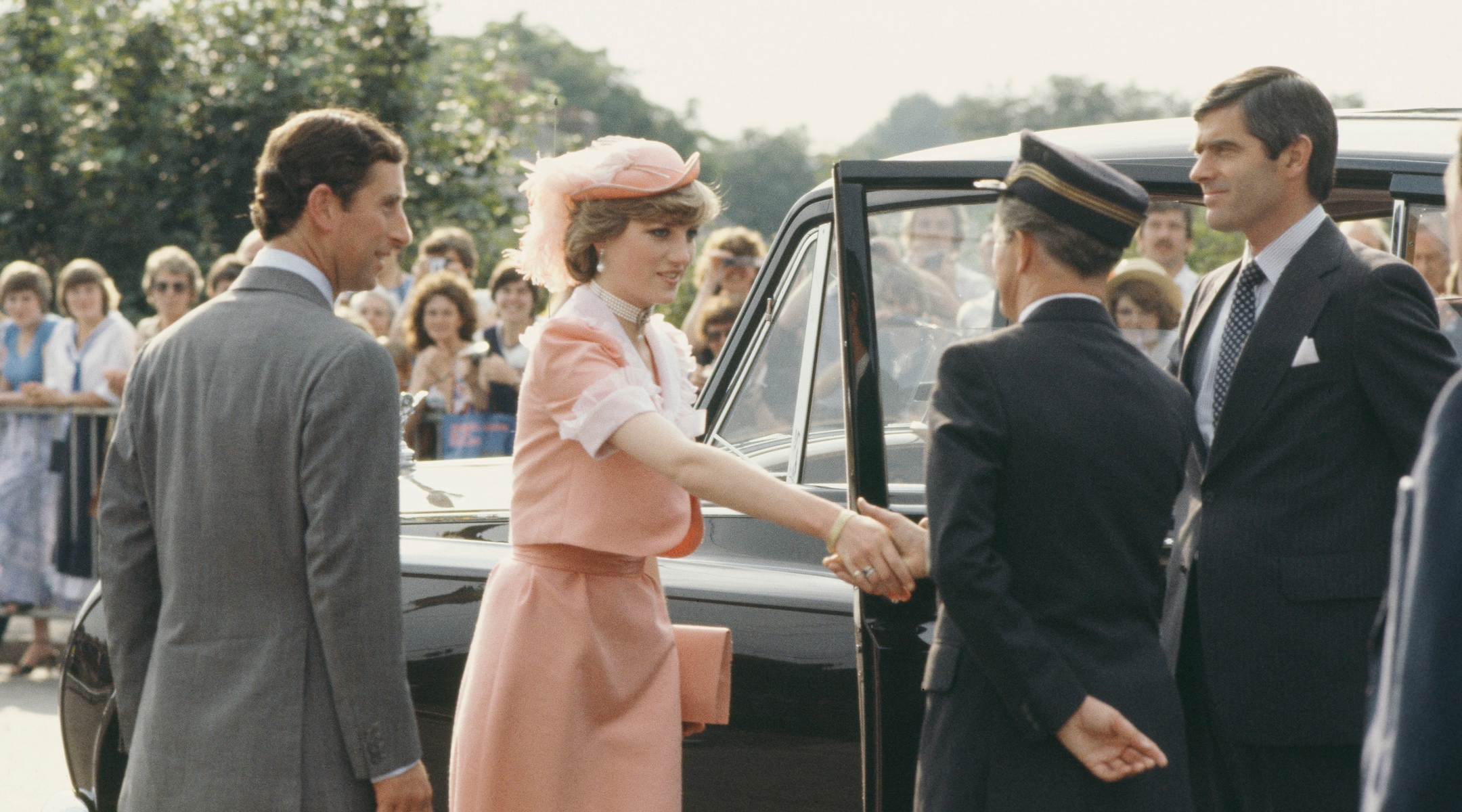 Princess Diana dressed in a Belville Sassoon design. (Princess Diana Archive/Getty Images)