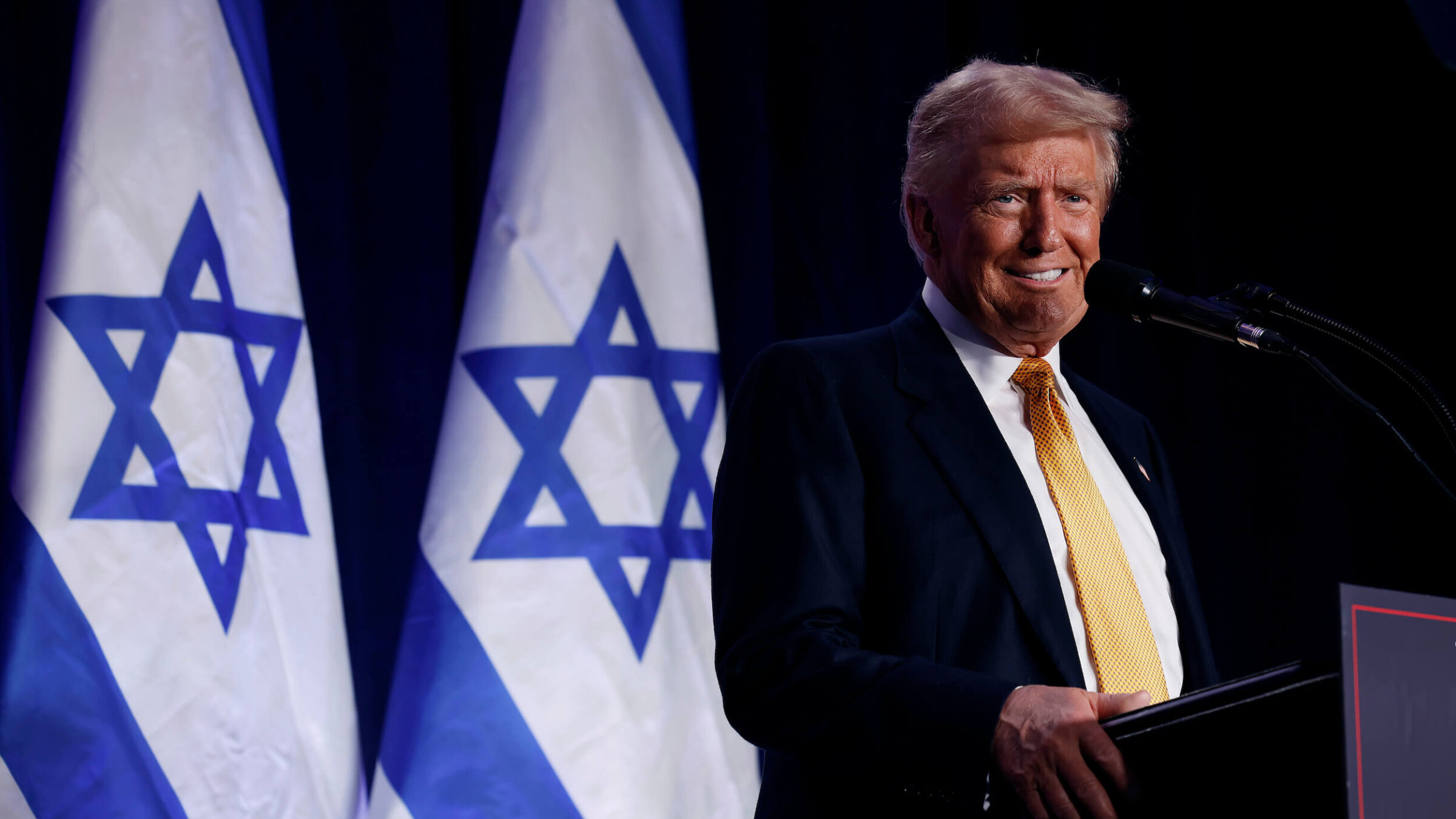 President Donald Trump speaks at an event titled "Fighting Anti-Semitism in America" on Sept. 19, 2024, in Washington, D.C.